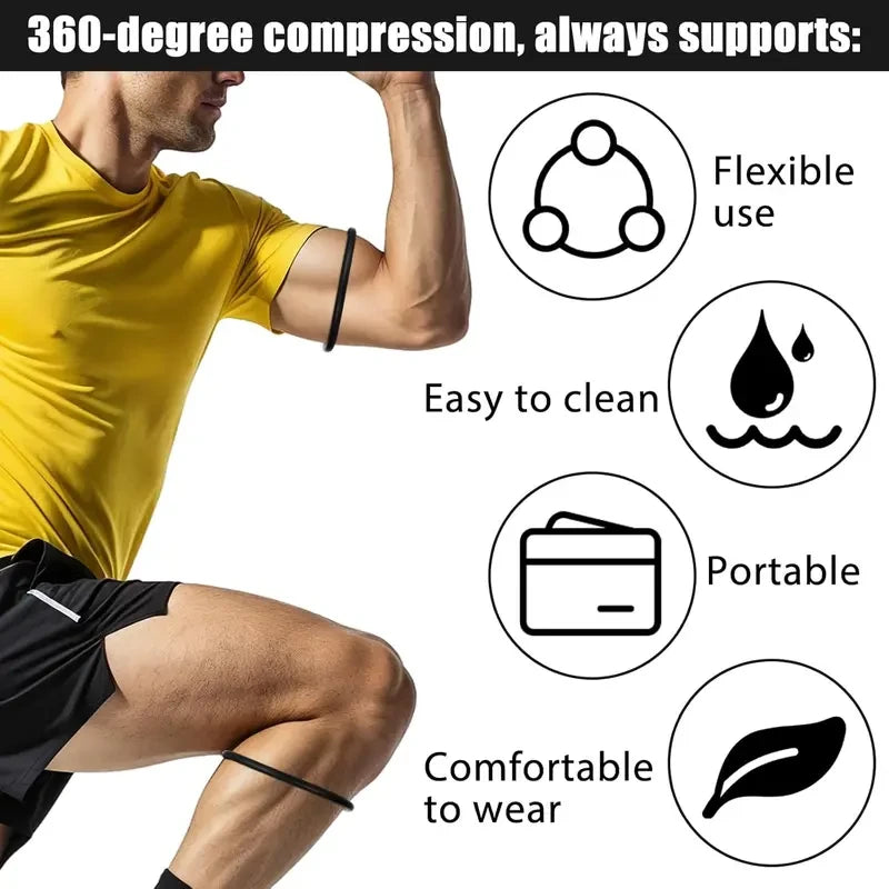 Silicone Patella Knee Support Strap