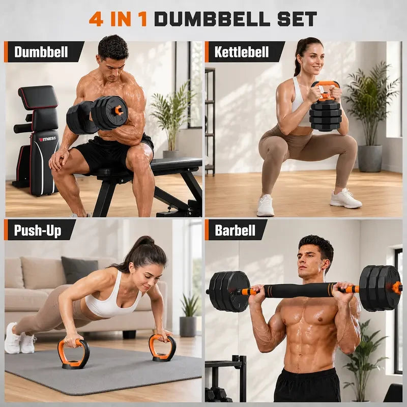 Versatile Adjustable Dumbbell Set