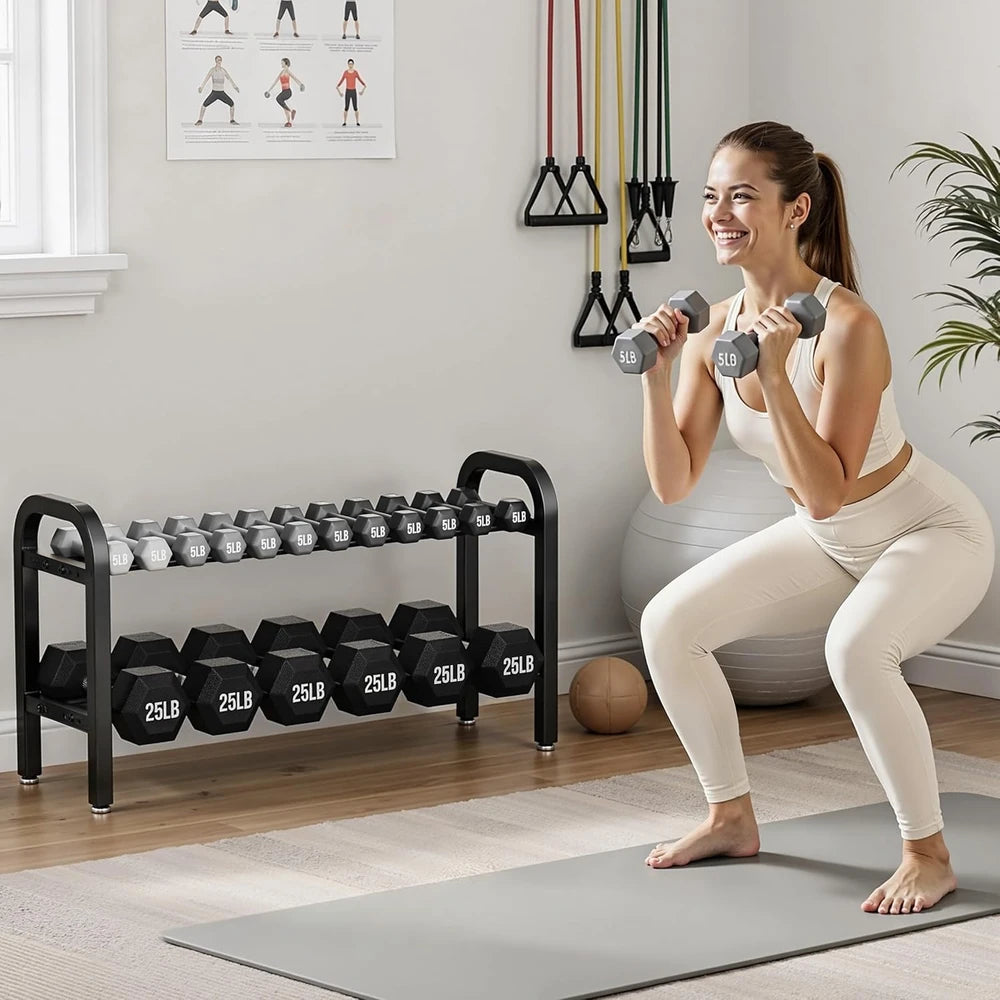 Adjustable Metal Dumbbell Rack