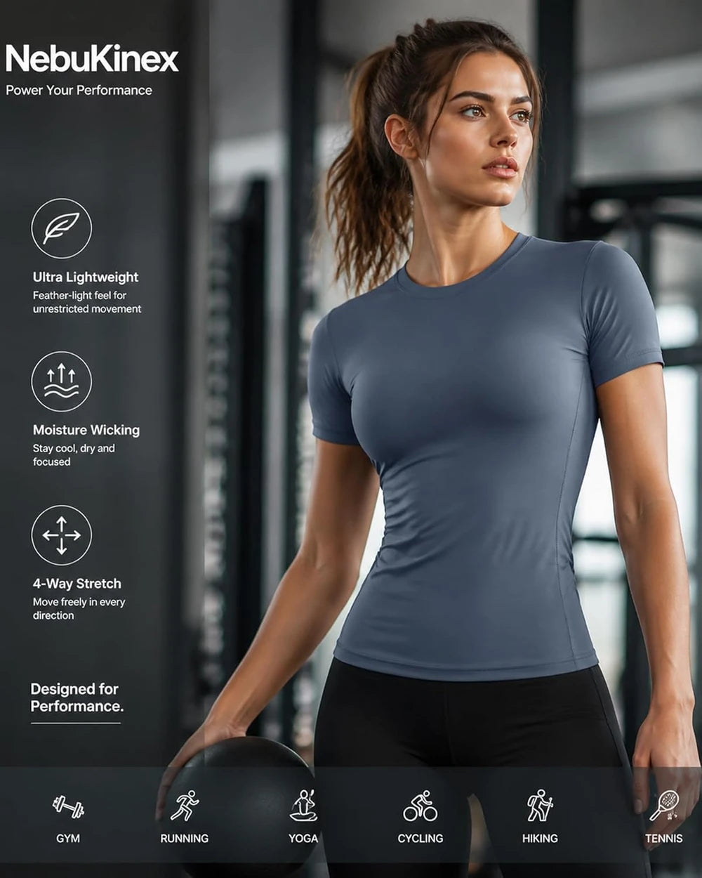 Nebukinex Compression Yoga T-Shirts