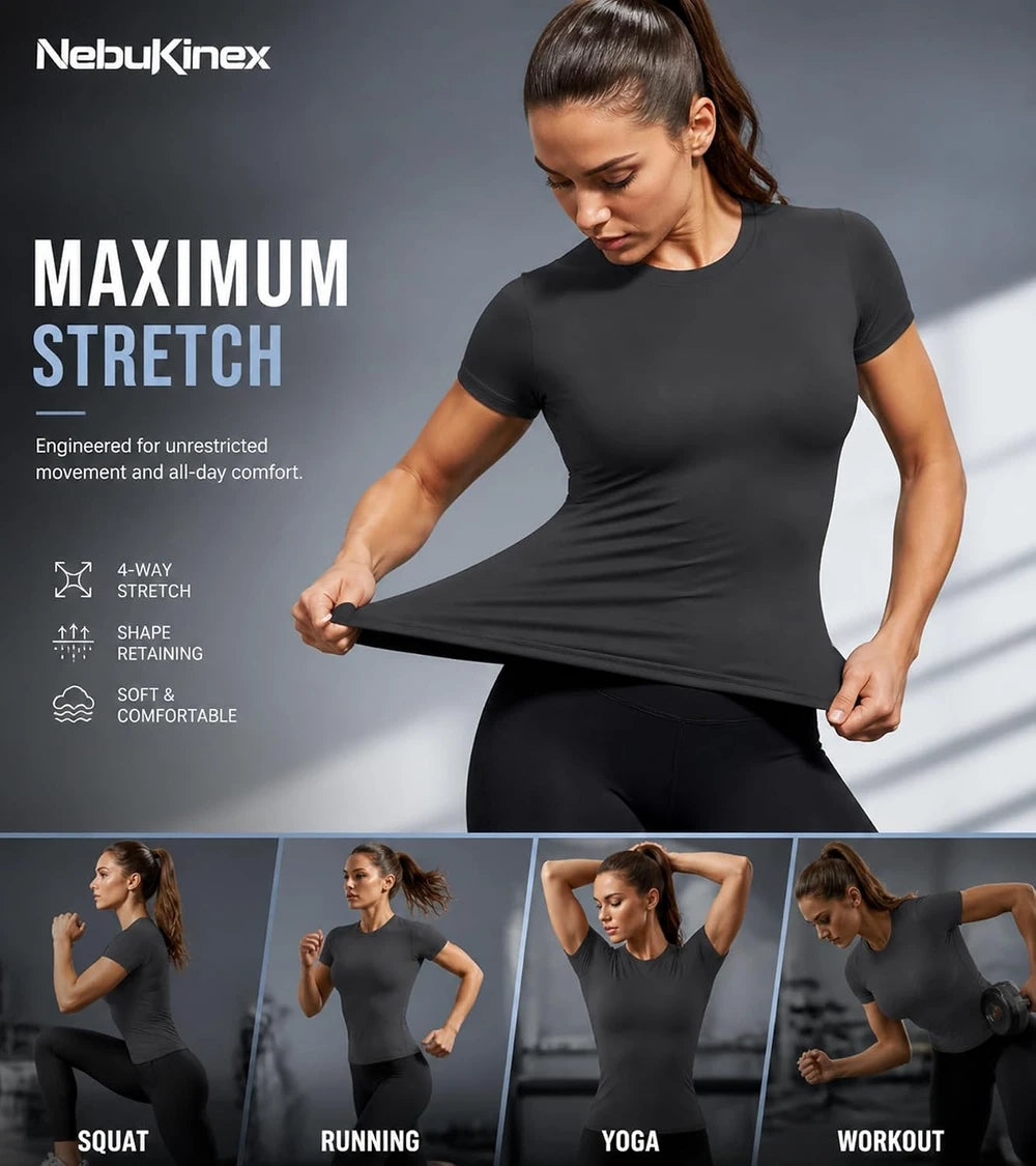 Nebukinex Compression Yoga T-Shirts